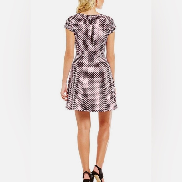 Michael Kors Escher Cap Sleeve Jersey Dress Shore Blue Size S - Picture 2 of 7